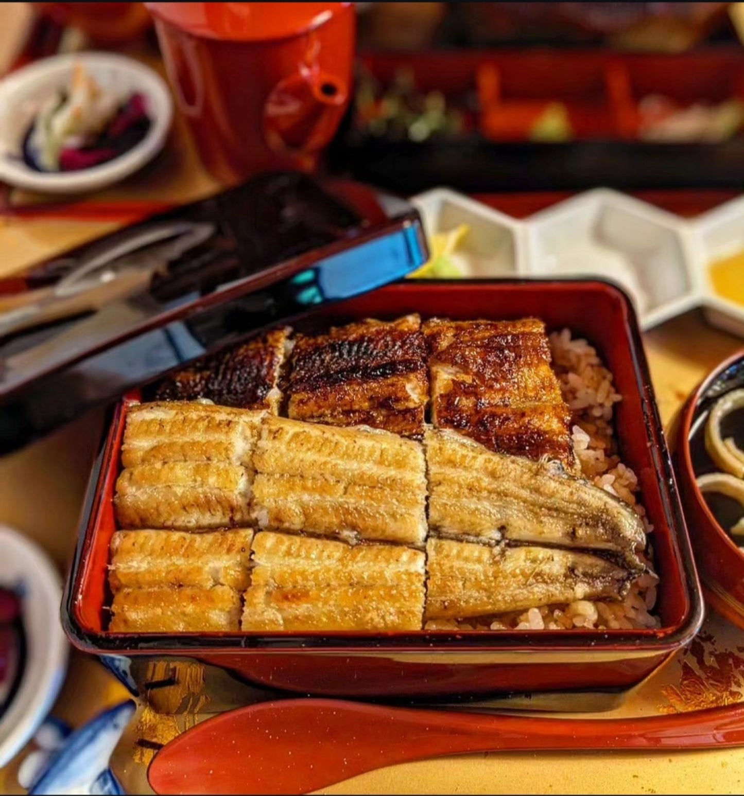 極上　紅白セット(蒲焼き×1尾・白焼き×1尾）